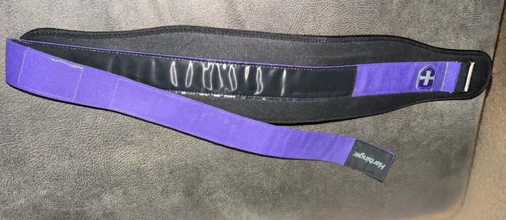 Harbinger Women's 5-Inch Foam Core Weightlifting Belt, Purple, Size Small - Picture 4 of 5